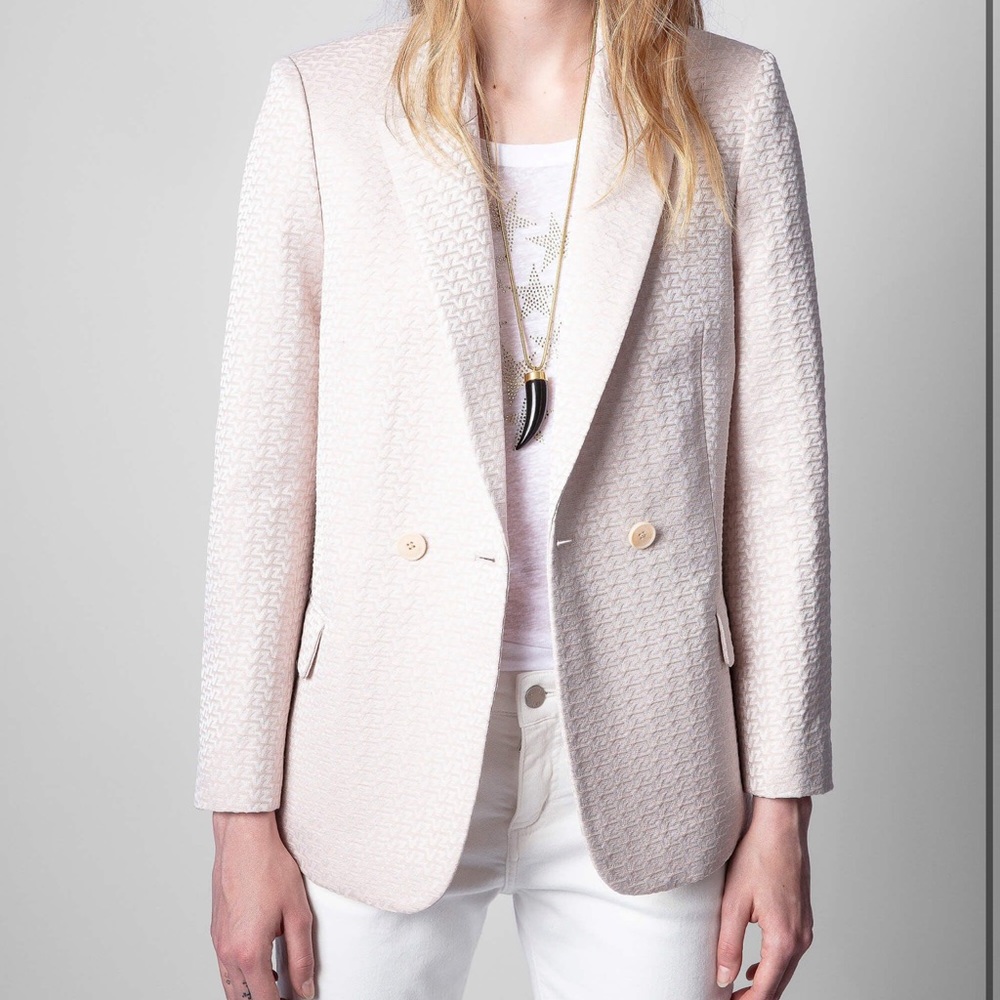 Zadig & Voltaire Blazer Visit Jac Jacket - powder
